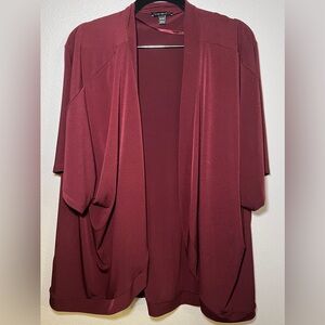 Lane Bryant Maroon Shrug Size 18/20